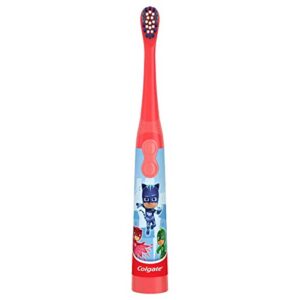 Colgate Kids Battery Powered Toothbrush, PJ Masks, Extra Soft Bristles, 1 Pack, Characters May Vary