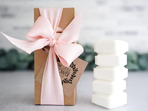 THE LITTLE FLOWER SOAP CO. EST. 2010 Valentine’s Day Shower Steamer Set of 5 - Natural Handmade Energy Restoring Shower Steamers with Eucalyptus Mint Essential Oil