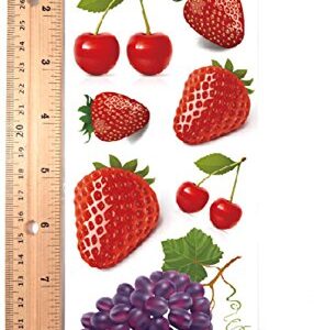 3D berry strawberry grapes temporary tattoo waterproof body art