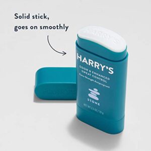 Harry's Extra-Strength Antiperspirant - Odor & Enhanced Sweat Control Antiperspirant for Men - Stone (6 Count)