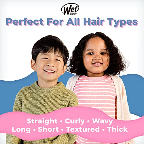 Wet Brush Hair Brush Kids Detangler - Detangling Knots, Snag-Free, Anti-Static Brush, Intelliflex Bristles, No pain, Split-Ends & Hair Breakage, Chevron Print, Easy Hold, Child-Friendly Size