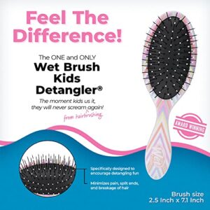 Wet Brush Hair Brush Kids Detangler - Detangling Knots, Snag-Free, Anti-Static Brush, Intelliflex Bristles, No pain, Split-Ends & Hair Breakage, Chevron Print, Easy Hold, Child-Friendly Size