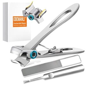 ebewanli toenail clippers for thick nails, 17mm wide jaw opening extra large toenail clippers for seniors thick toenails or tough fingernail, heavy duty thick toenail clippers for men, women, adult