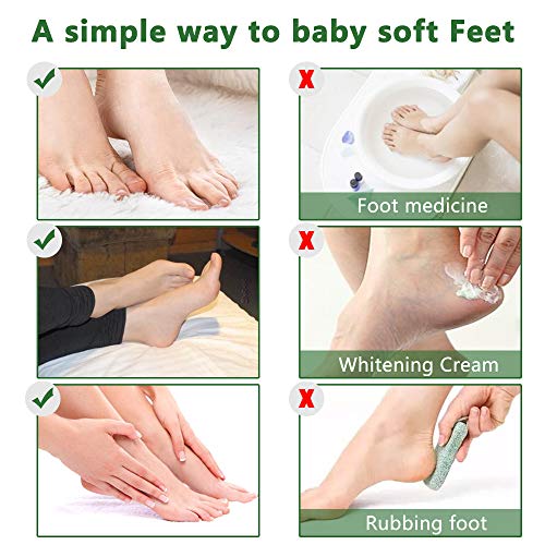 Foot Peel Mask 3 Pack, Exfoliating Foot Sock Mask, Baby Soft Foot Mask, Peel Away Calluses & Dead Skin, Repair Rough Heels in 1-2 Weeks, Build Silky and Soft Feet for Men & Women, Tee Tree Essence