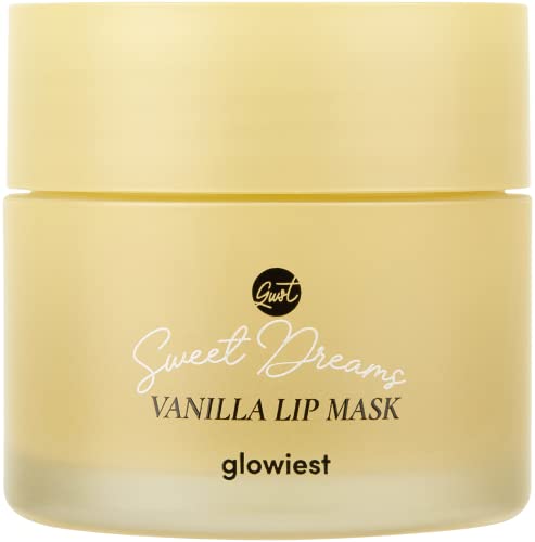 [glowiest] Sweet Dreams Lip Mask: Nourishing, Plumping and Hydrating lip balm | Vegan Lip Sleeping Mask | Hyaluronic Acids + Vitamin C + Shea Butter + Antioxidants | Vanilla - 0.7 oz.