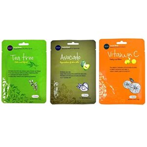 Celavi Essence Face Mask Paper Sheet Korea Skin Care Moisturizing 12 Pack Classic Facial Beauty