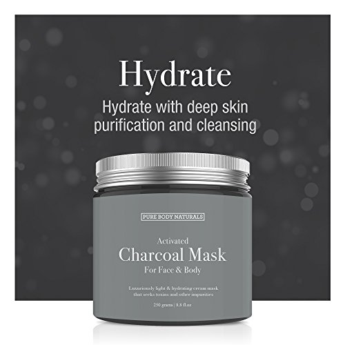 Face Mask Gift Set - includes Natural Mud Mask, Clay Mask and Charcoal Face Mask - Facial Self Care Gift for Women, Mother, Wife - by Pure Body Naturals (3 Jars, 8.8 oz. Each)