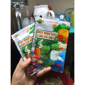 2 package-12g/pack – bot rau cau hieu con ca deo – made in viet nam – crisp jelly powder