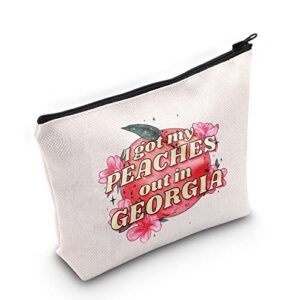 TOBGBE Peaches Lyrics Gift Music Lover Gift Peaches Song Gift Singer Fans Gift Song Lyrics Makeup Bag (my peaches)