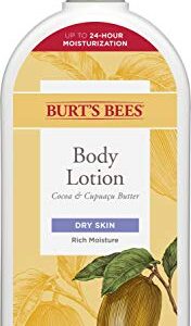 Burts Bees Butter Body Lotion for Dry Skin with Cocoa & Cupuau, 12 Oz (Package May Vary)