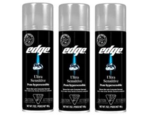 ultra sensitive shave gel men shave gel by edge, 7 ounce ( pack of 3 )