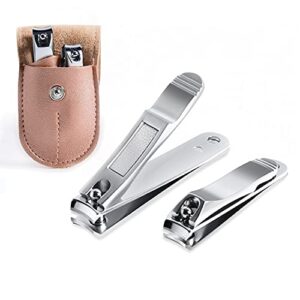 Spove Nail Clipper Set - Professional Fingernail & Toenail Clippers Stainless Steel Manicure Sets