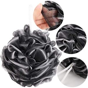 4 Pieces 75g Shower Loofahs Large Bath Sponge Mesh Pouf Wash Puff XL Shower Poof Body Loofas for Bathing