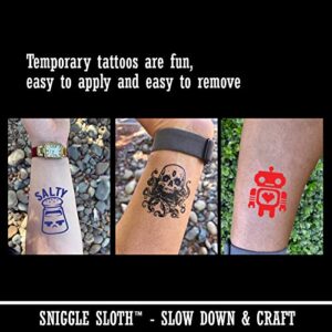Basketball Sport Temporary Tattoo Water Resistant Fake Body Art Set Collection - Hot Pink (One Sheet)