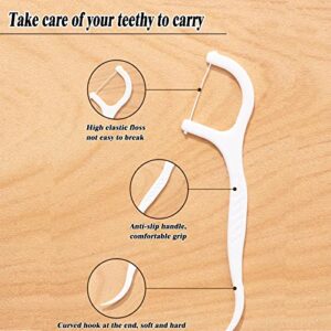 Automatic Portable Floss Dispense,Refillable Dental Floss Portable Case Dispenser,Floss Organizer Travel Floss Cases Holder for Teeth Cleaning (4 Pack)