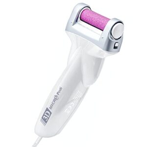 emjoi micro-pedi 3d power callus remover with xtreme coarse soft & flexible roller (most powerful & corded)