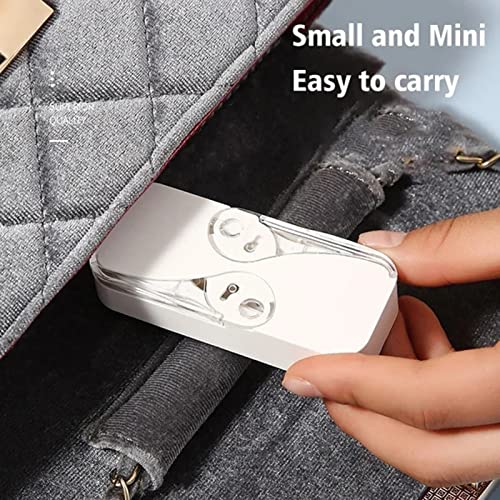 Portable Floss Dispenser, Dental Floss Portable Case Dental Floss Dispenser Dental Floss Picks Cases Automatic Floss Organizer Travel Floss for Women Men Teeth Cleaning (Black)