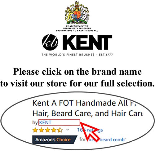 Kent NU22 Handmade All Fine Tooth Pocket Comb for Men, Women and Kids, Hair Comb Straightener for Everyday Grooming Styling Hair, Beard and Mustache, Saw Cut and Hand Polished, Made in England