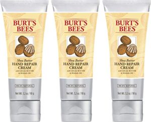 burt’s bees shea butter hand repair cream, 3.2 oz (pack of 3)