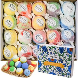 nagaliving bath bombs gift set, 20 wonderful fizz effect handmade bath bombs for valentine’s day, christmas, mother’s day, father’s day, children’s day, birthday, thanksgiving day& any anniversaries