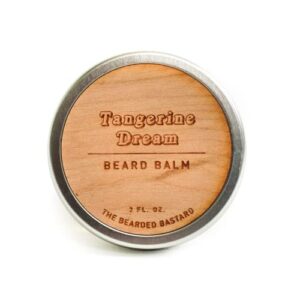 tbb tangerine dream beard balm for men | tame & style your beard | beard conditioner with shea butter, jojoba oil, argan oil | citrus & vanilla scent (2 oz.)