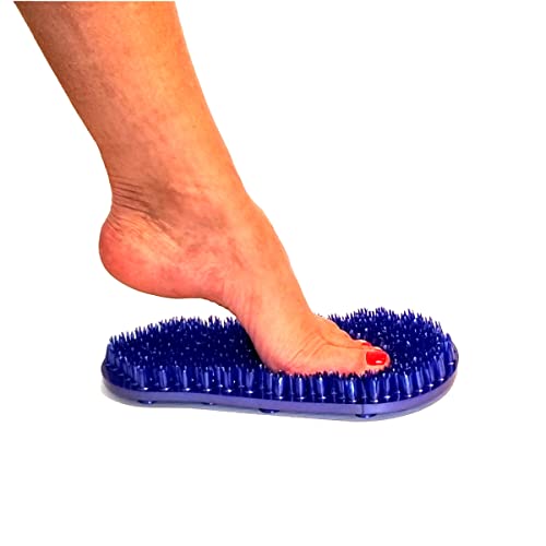 Soapy Soles Foot Scrubbing Pad & Massager, Pearl Blue