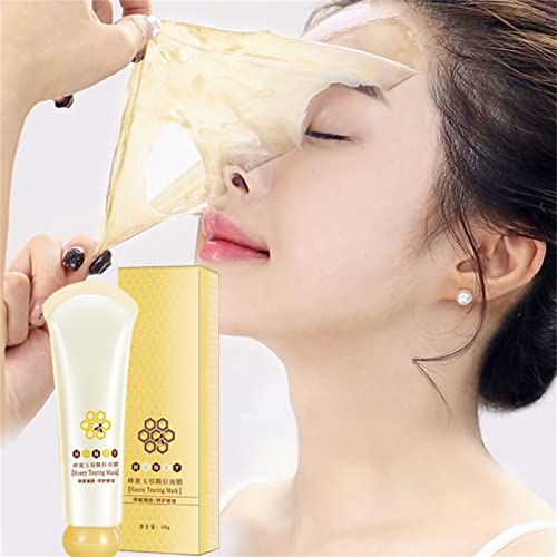 Koconh Honey Tearing Mask Peel, Honey Tearing Mask, Honey Tearing Mask Peel Mask Dead Skin Clean Pores Shrink Face Skincare Mask (2 PCS)