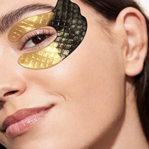 icandoit 24k gold eye mask for dark circles&puffiness,anti-aging,anti-wrinkle with hyaluronic acid and collagen,eye zone care eye patches for all skin types,best gift idea for women&men,7pairs