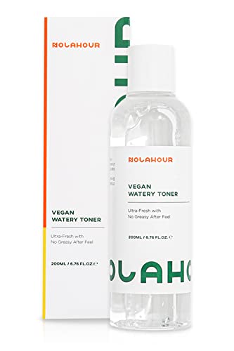 NOLAHOUR Vegan Watery Toner | Facial Toner for Men and Women | Hydrating Toner for Face w/Natural Ingredients | Toner for Oily Skin & Sensitive Skin | Korean Toner for Face (Pack of 1, 6.76 Fl Oz)