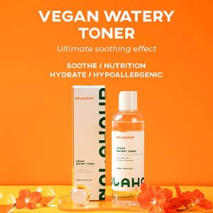 NOLAHOUR Vegan Watery Toner | Facial Toner for Men and Women | Hydrating Toner for Face w/Natural Ingredients | Toner for Oily Skin & Sensitive Skin | Korean Toner for Face (Pack of 1, 6.76 Fl Oz)