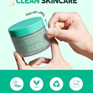 Glam Up - Calming Matcha Tea tree Clay Mask - Vegan Face Mask, Deep Cleansing, Calming Clay Mask for acne, Gentle Exfoliating Pore Purifying Skincare Face Mask, Acne Treatment, Blackhead remover - (125ml/4.23 Oz)