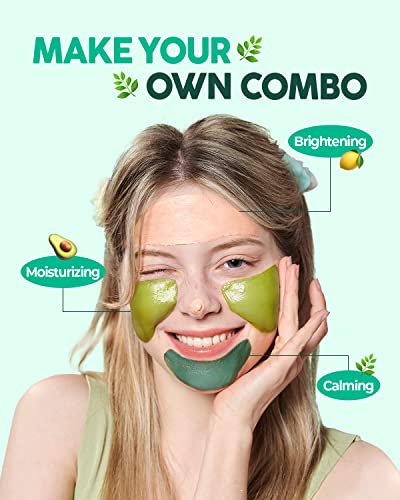 Glam Up - Calming Matcha Tea tree Clay Mask - Vegan Face Mask, Deep Cleansing, Calming Clay Mask for acne, Gentle Exfoliating Pore Purifying Skincare Face Mask, Acne Treatment, Blackhead remover - (125ml/4.23 Oz)