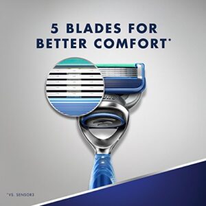 Gillette5 Men's Razor Handle + 4 Refills