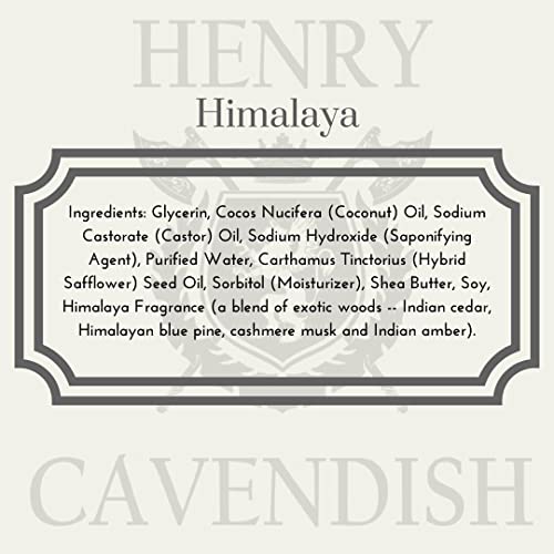 Henry Cavendish Himalaya Shaving Soap with Shea Butter & Coconut Oil. Long Lasting 3.8 oz Puck Refill. Mens Shave Soap. All Natural. Rich Lather, Smooth Comfortable Shave. For Ladies and Gentlemen.