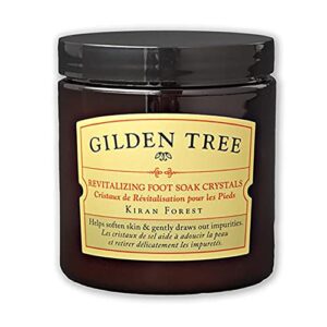 gilden tree revitalizing foot soak crystals with epsom & sea salt, organic aloe vera and shea butter to heal dry skin, cracked heels, calluses and softens rough, flaky dead skin (8 oz. jar)