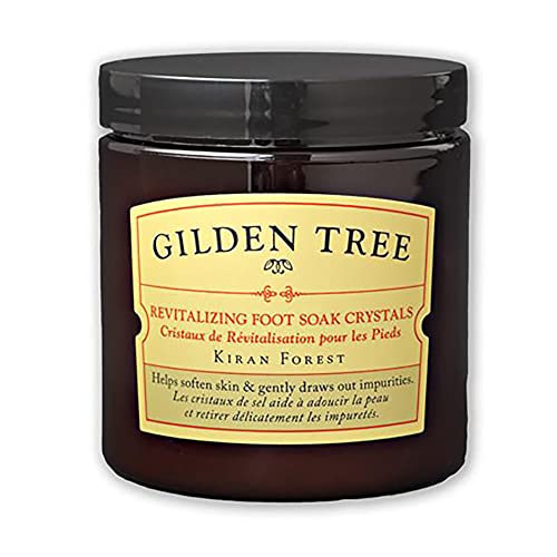 GILDEN TREE Revitalizing Foot Soak Crystals with Epsom & Sea Salt, Organic Aloe Vera and Shea Butter to Heal Dry Skin, Cracked Heels, Calluses and Softens Rough, Flaky Dead Skin (8 oz. jar)