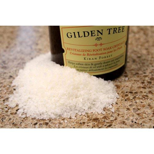 GILDEN TREE Revitalizing Foot Soak Crystals with Epsom & Sea Salt, Organic Aloe Vera and Shea Butter to Heal Dry Skin, Cracked Heels, Calluses and Softens Rough, Flaky Dead Skin (8 oz. jar)