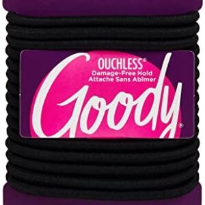 Goody WoMens Ouchless Braided Elastics, Black, 15 Count