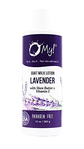 O My! Goat Milk Lotion | Made with Farm-Fresh Goat Milk | Shea Butter and Vit E | Free of Parabens & More | Handcrafted in USA