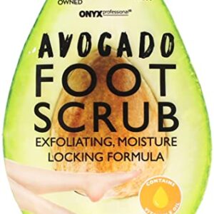 Onyx Professional Avocado Foot Scrub, Gentle Exfoliating Foot Treatment with Vitamin E