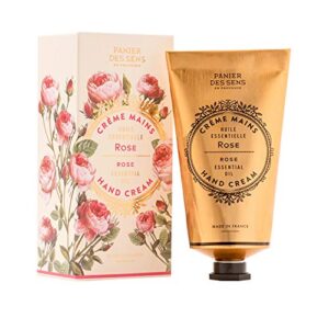 panier des sens rose hand cream for dry cracked hands with olive oil – made in france 97% natural – 2.6floz/75ml