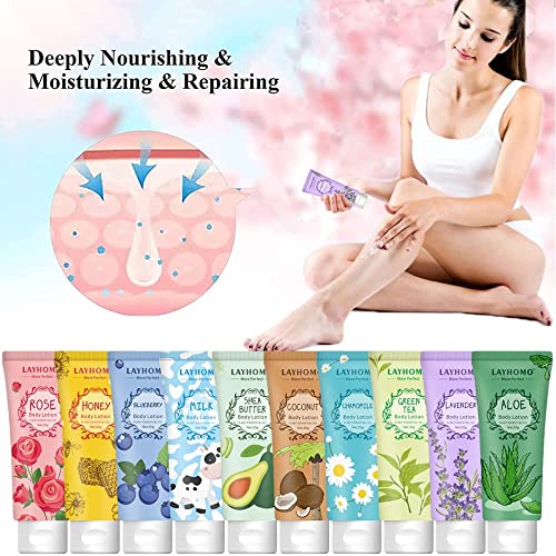 15 Pack Bulk Mini Body Lotion Gifts Set For Dry Skin,Plant Fragrance Body Cream For Women and Men, Moisturizing Body Lotion With Shea Butter, Gift Sets for Bridesmaid,Nurses,Teacher,Workers,Bridal Shower Favors,Baby Shower Favors Birthday Christmas Valent