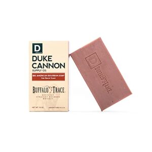 duke cannon cannon supply co. big american bourbon soap, 10oz – superior grade men’s soap with oak barrel scent, made with buffalo trace