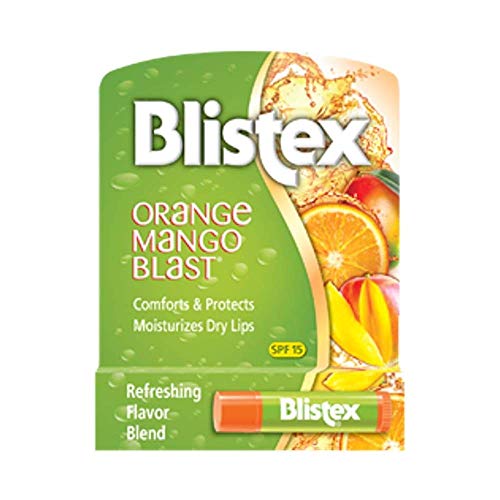 Blistex Lip Protectant SPF 15 Orange Mango Blast.15 oz (Pack of 3)