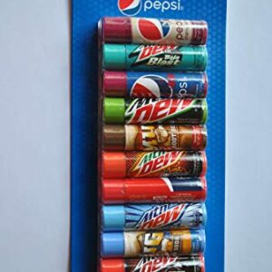 Taste Beauty Pepsi 10 Flavored Lip Balms (Pack of 1)