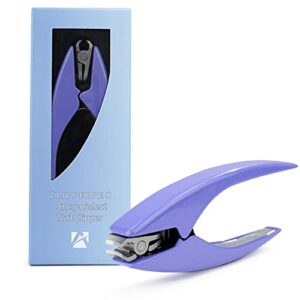 clipperpro omega select fingernail clipper – senior finger nail clippers for women and men | ergonomic nail cutter clipper with 180 degree swivel head | sharp, durable thick nail clippers