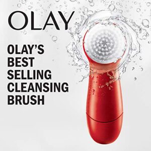 Olay Regenerist Face Cleansing Device, 2 Brush Heads, + Whip Face Moisturizer Travel/Trial Size Gift Set