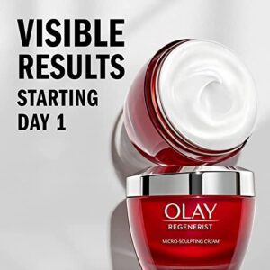 Olay Regenerist Micro-Sculpting Cream, Face Moisturizer, 1.7 oz + Whip Face Moisturizer Travel/Trial Size Bundle