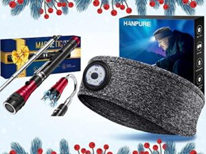 led headband and magnetic pickup tool led light – gifts for men women stocking stuffers for dad mom boyfriend friends