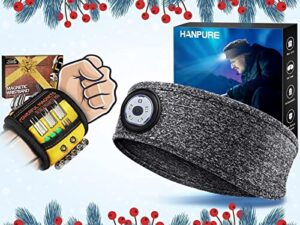 led headband and magnetic wristband for holding screws – gifts for men women stocking stuffers for dad mom boyfriend friends